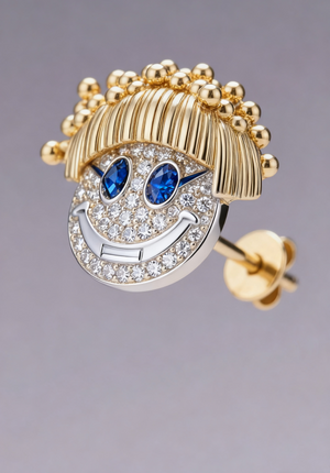 The Golden Bobblehead Earring