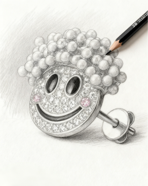 The Joyful Curls Earring