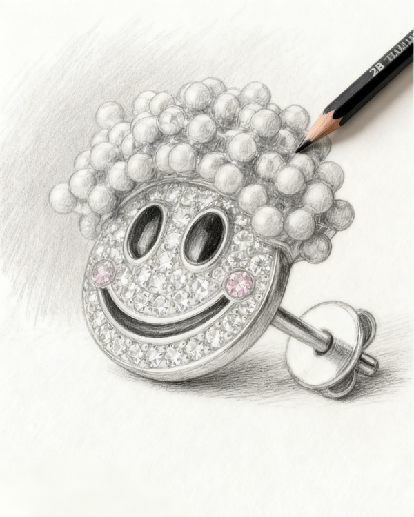 The Joyful Curls Earring