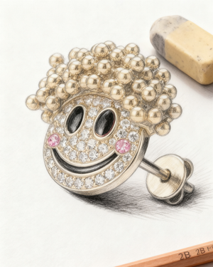 The Joyful Curls Earring