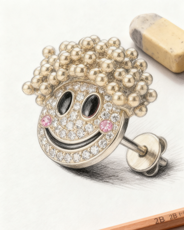 The Joyful Curls Earring