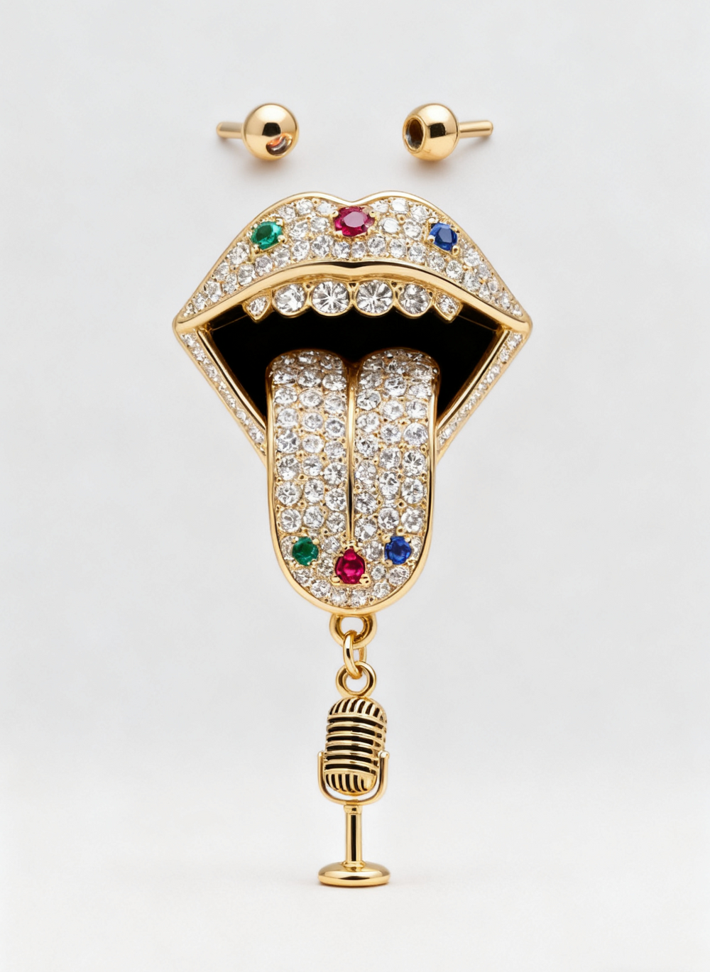 The Rockstar Tongue Pendants