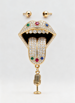 The Rockstar Tongue Pendants