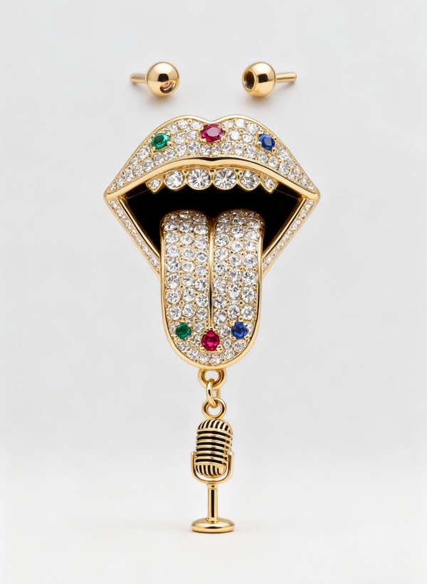 The Rockstar Tongue Pendants