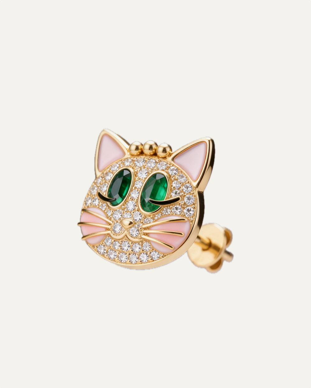 The Pink Purrfect Earring