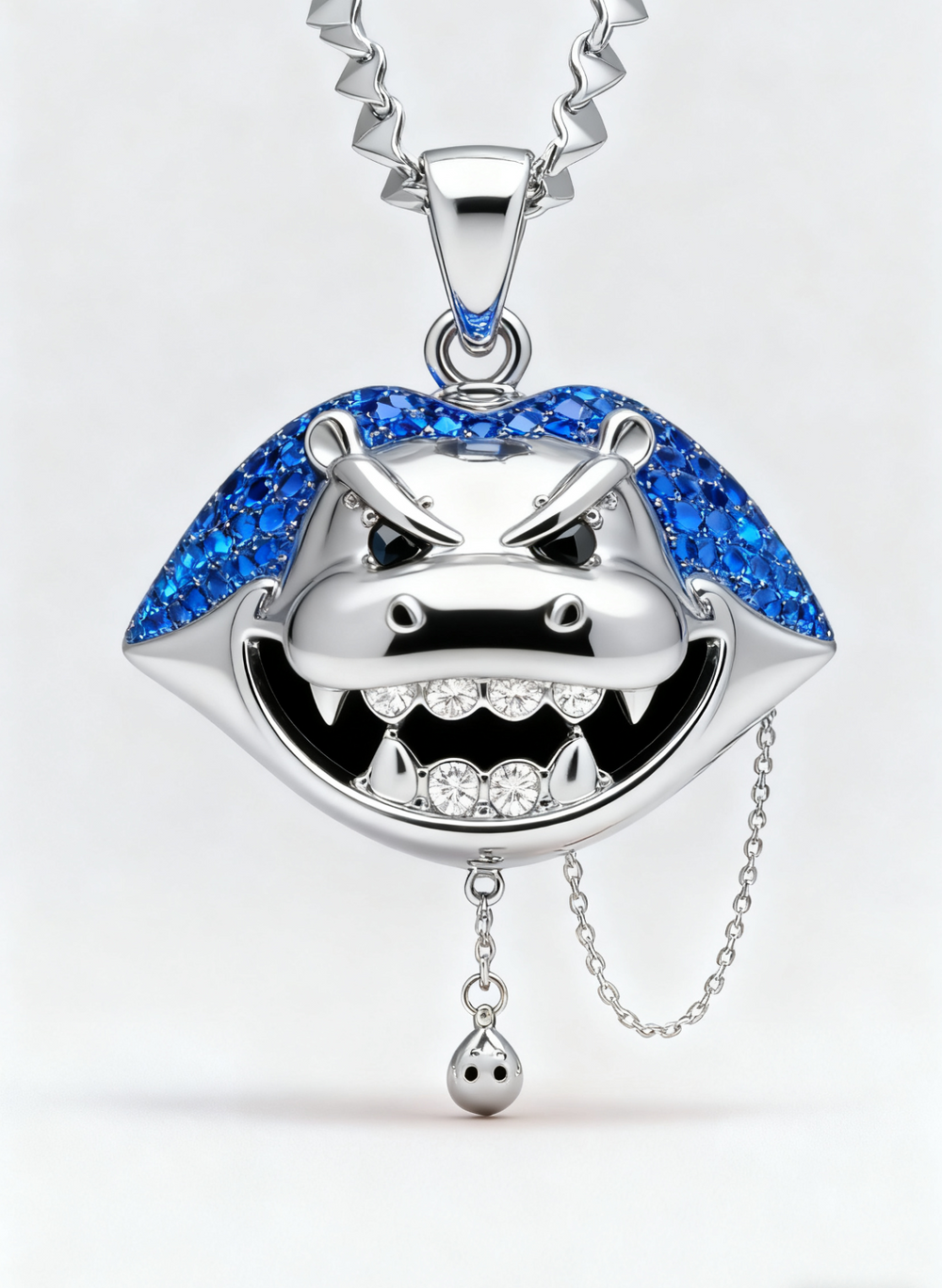 The Sapphire Maw Pendants