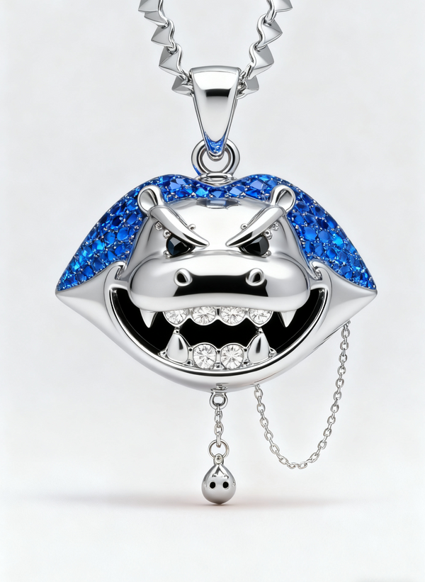 The Sapphire Maw Pendants