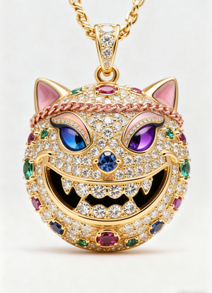 The Grinning Cat  Pendants