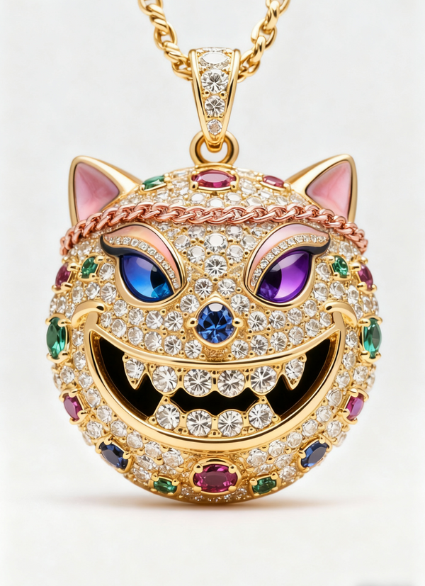 The Grinning Cat  Pendants